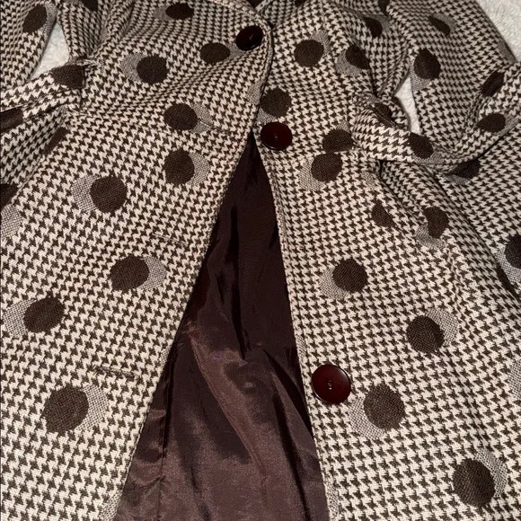 Final Touch Houndstooth and Polka Dot Coat - Picture 3 of 5